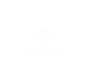 logo vinido tipografia blanco transparente